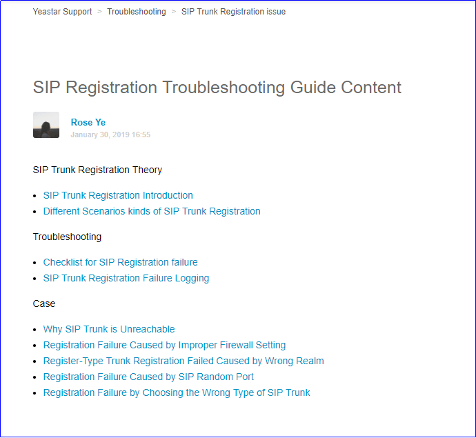 Yeastar Sip Registration Troubleshooting Guide