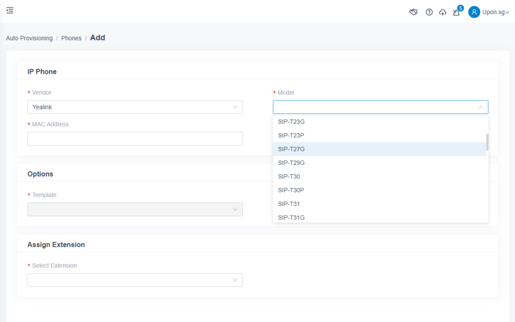 Cloud Pbx Singapore - Auto Provision 2