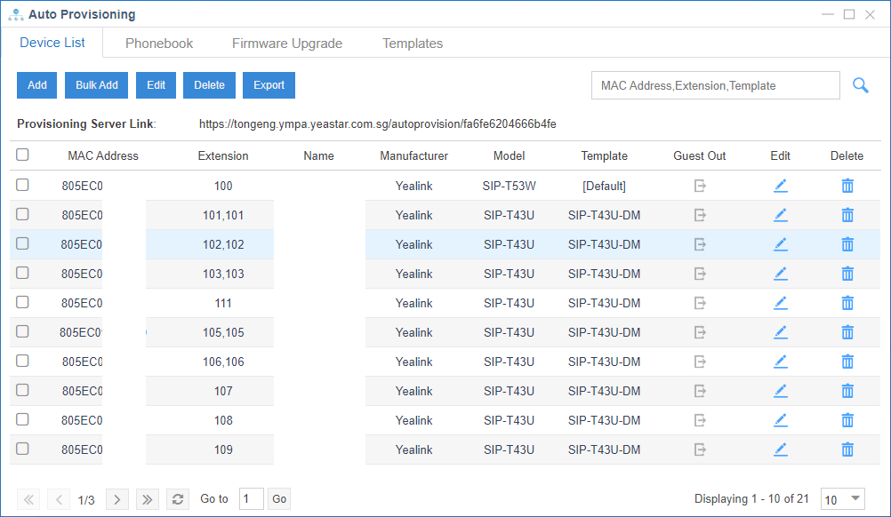 Cloud Pbx Singapore - Autoprovision